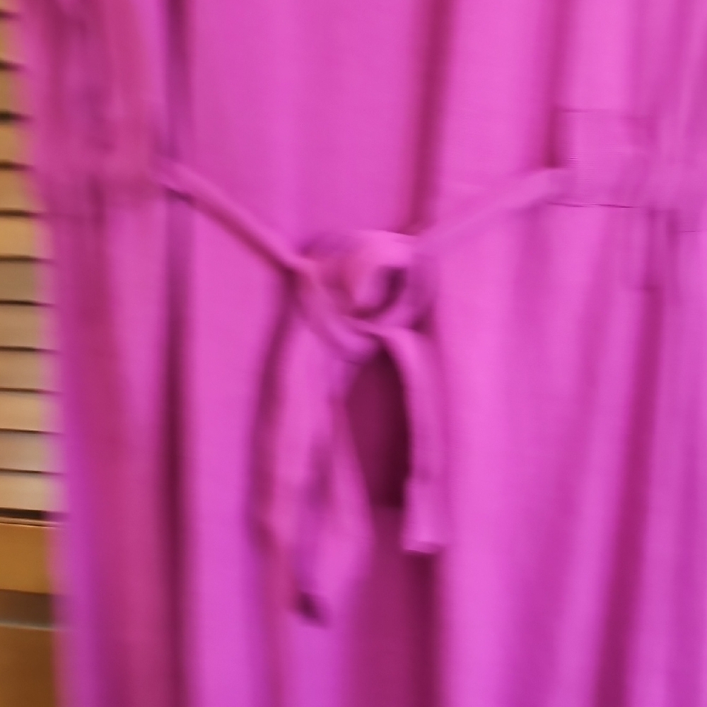 NWT Sonoma Goods for Life Midi Dress  Magenta Pink Knit Drawstring Waist XXL - Picture 8 of 13